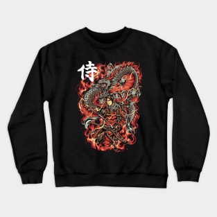 Dragon Samurai Crewneck Sweatshirt